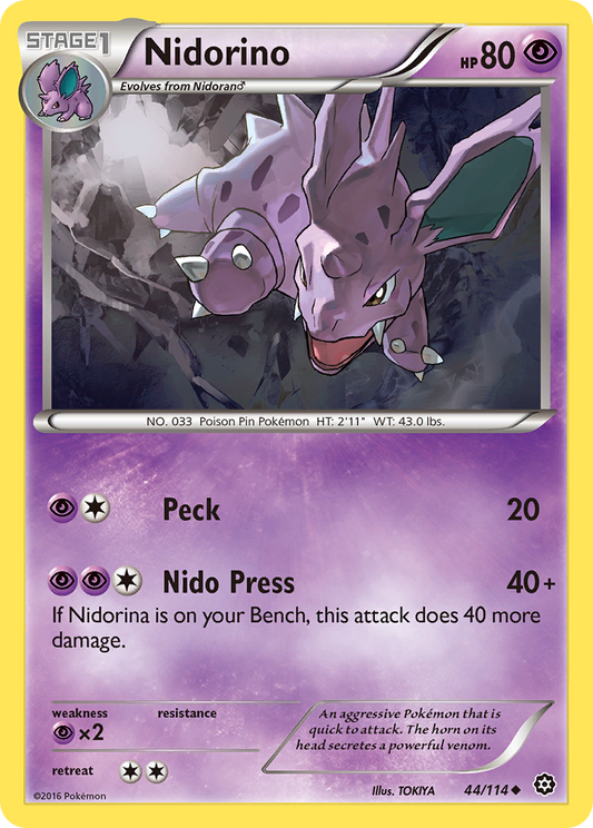 Nidorino - Steam Siege 44  - Near Mint
