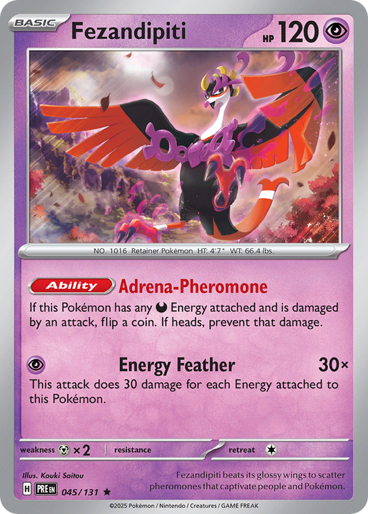 Fezandipiti (Poke Ball Pattern) - Prismatic Evolutions 045/131  (Foil) - Near Mint - Ungraded