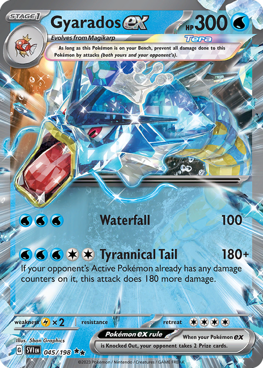 Gyarados ex - Scarlet & Violet Base Set 045/198 (Foil) - Near Mint