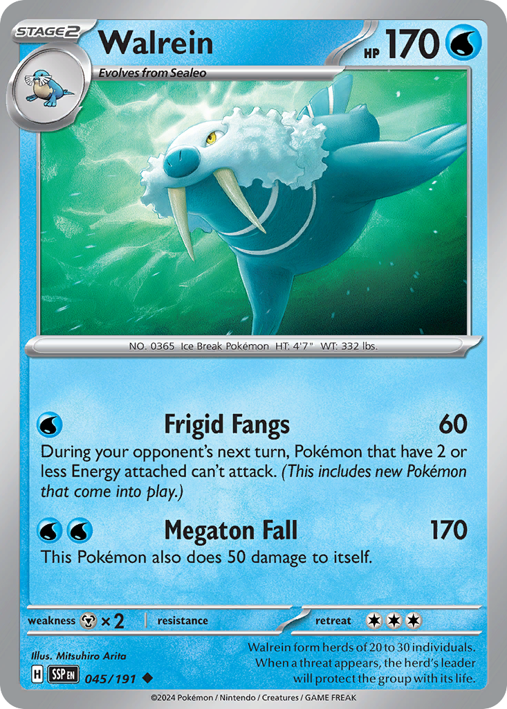 Walrein - Surging Sparks 045/191 - Near Mint