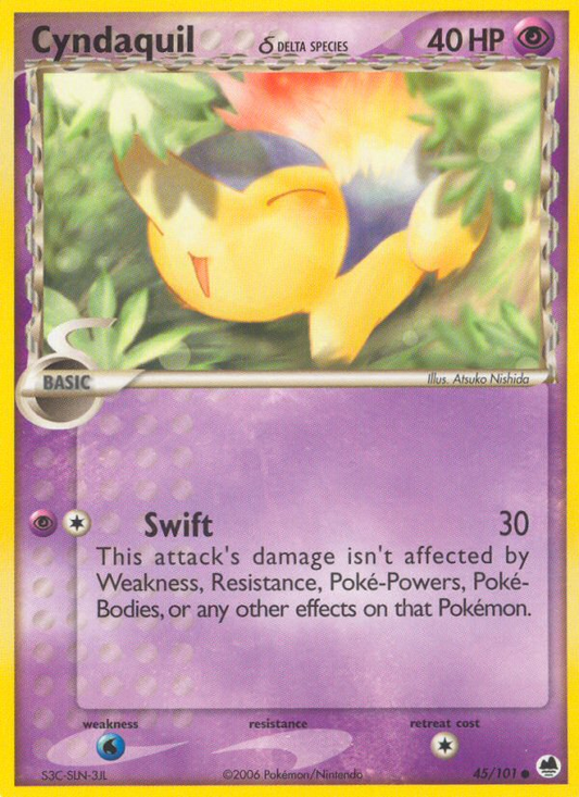 Cyndaquil (Delta Species) - EX Dragon Frontiers 45/101 - Near Mint