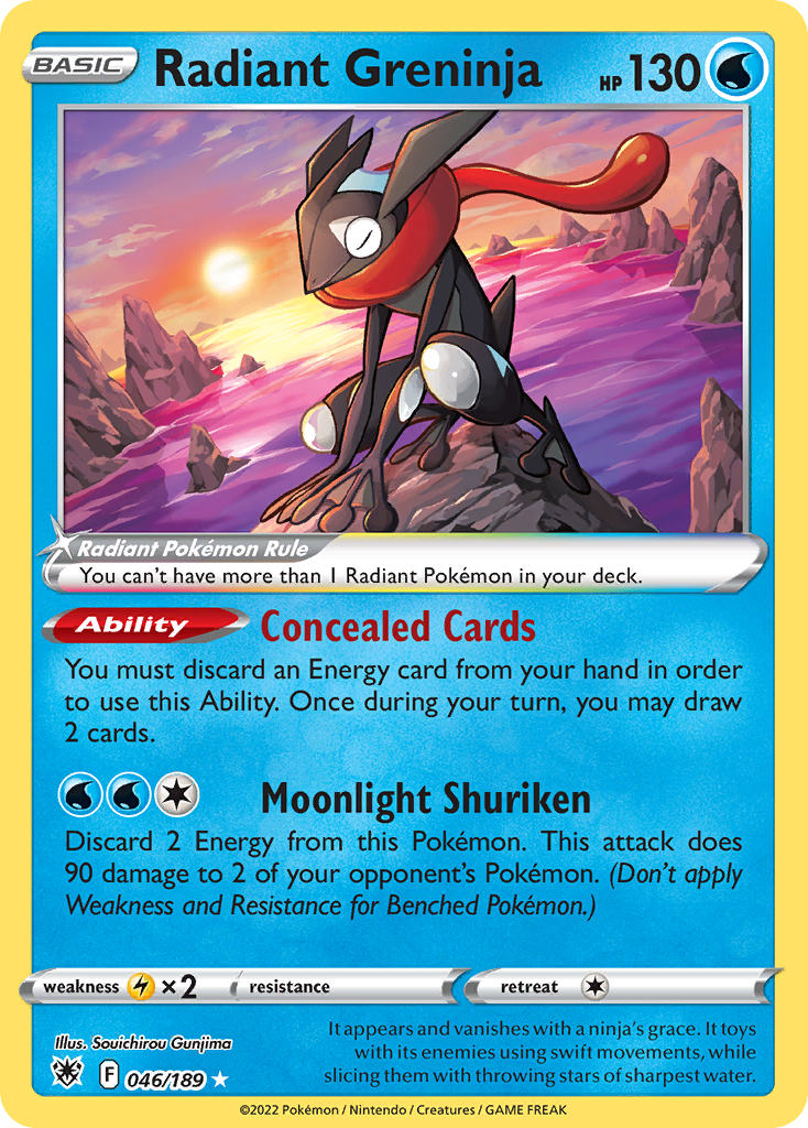 Radiant Greninja - Astral Radiance 046/189 (Foil) - Lightly Played