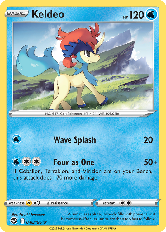 Keldeo - Silver Tempest 046/195 (Foil) - Near Mint