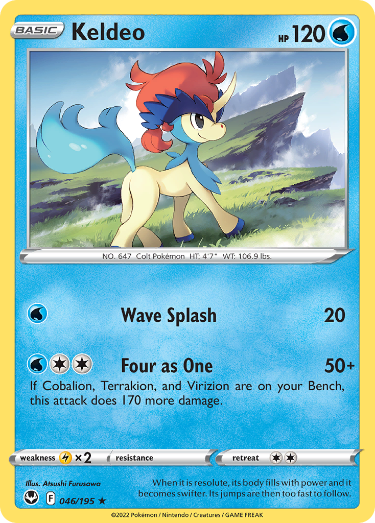Keldeo - Silver Tempest 046/195 - Near Mint