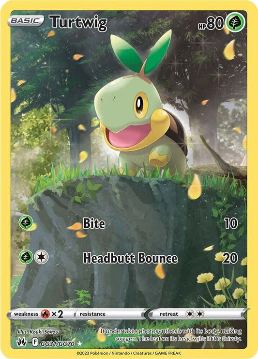 Turtwig - Crown Zenith: Galarian Gallery GG31/GG70  (Foil) - Near Mint - Ungraded