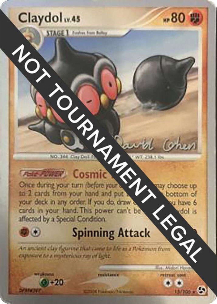 Claydol (David Cohen) - World Championship Decks 15/106 - Near Mint