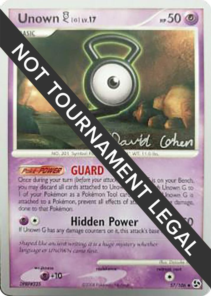 Unown [G](David Cohen) - World Championship Decks 57/106  - Near Mint