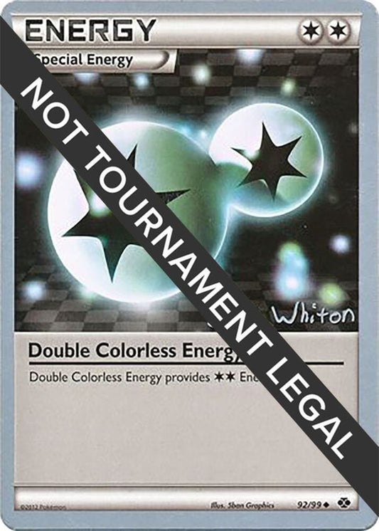 Double Colorless Energy (Ian Whiton) - World Championship Decks 92/99  - Lightly Played