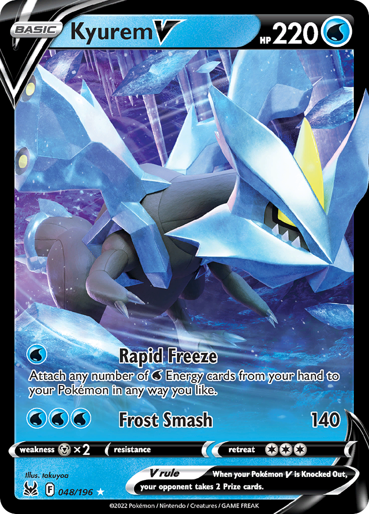 Kyurem V - Lost Origin 048/196  (Foil) - Near Mint - Ungraded