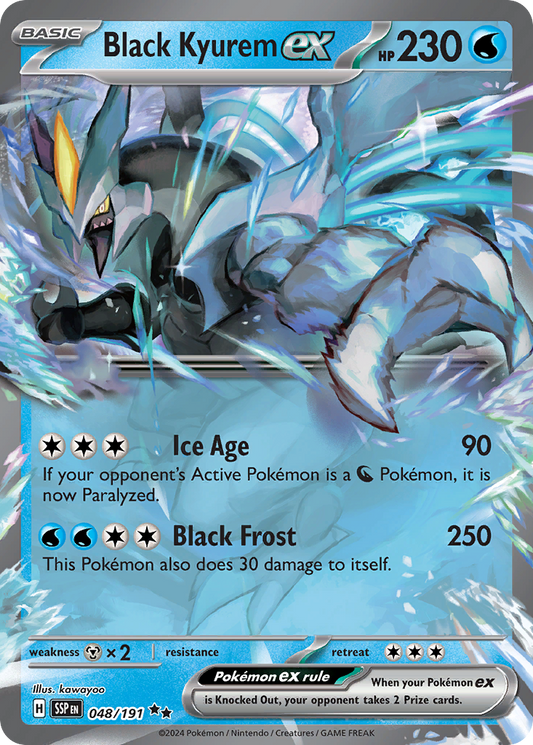 Black Kyurem ex - Surging Sparks 048/191 (Foil) - Near Mint