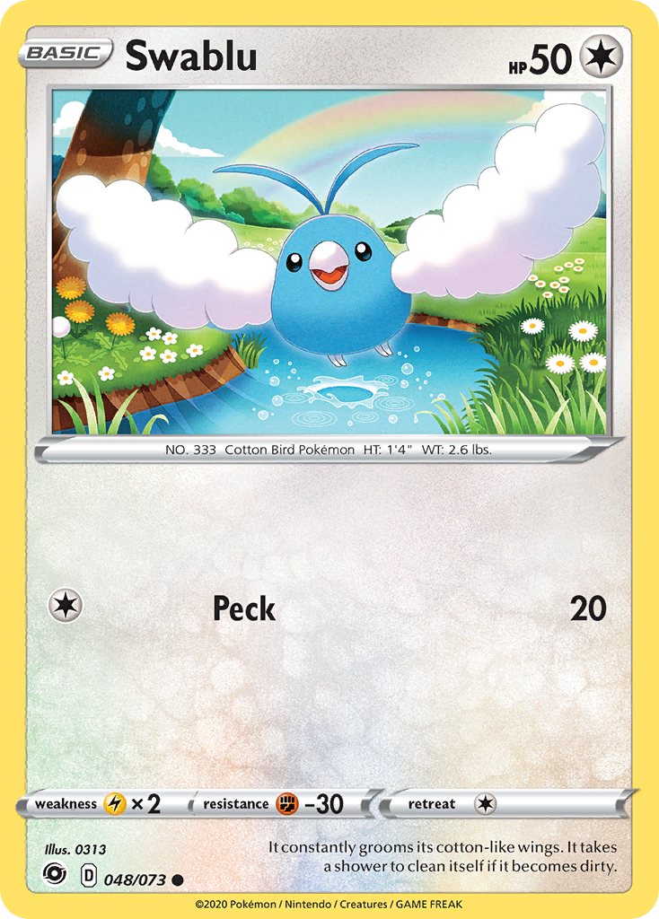Swablu - Champion's Path 48/73 - Near Mint