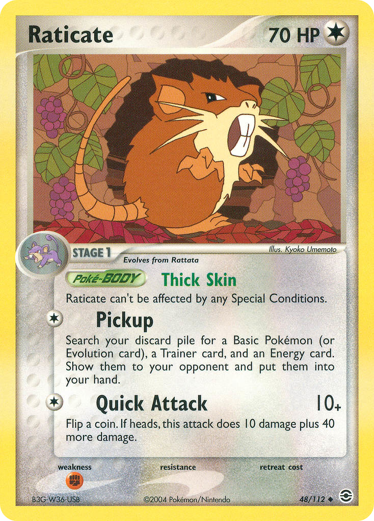 Raticate - EX FireRed & LeafGreen 48 - Near Mint