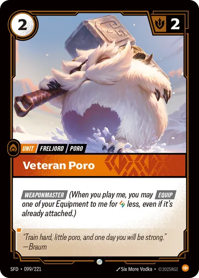 Veteran Poro - Spiritforged 099/221 (Foil)
