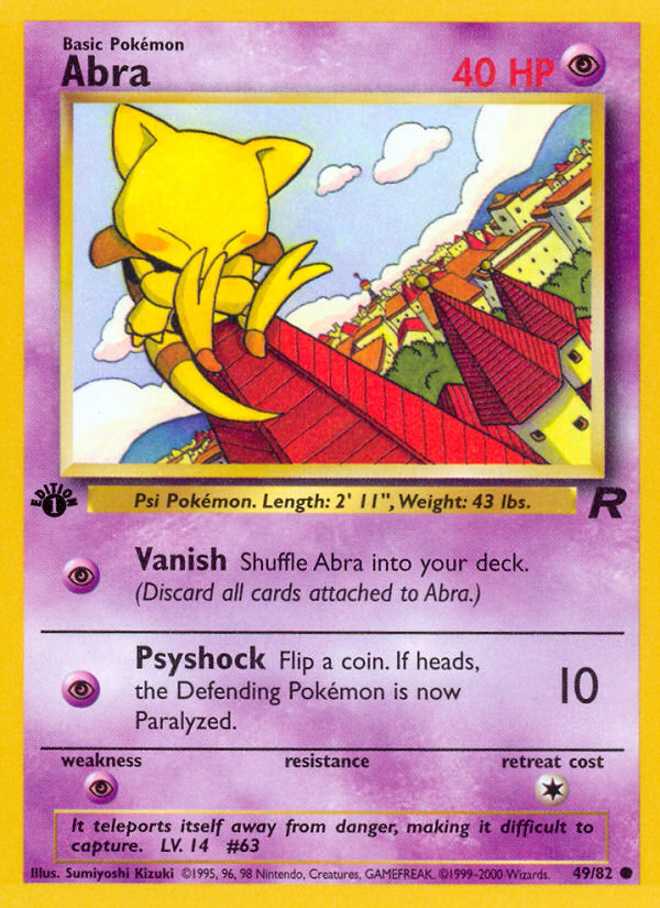 Abra - Team Rocket 49 - Moderately Played