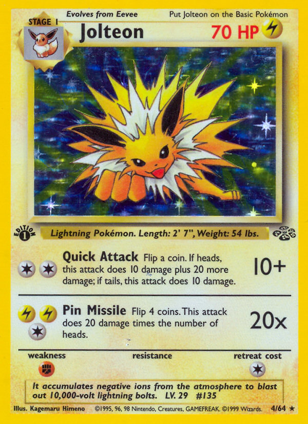 Jolteon - Jungle 4 (Foil) (Unlimited) - Damaged