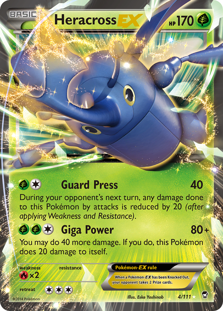 Heracross EX - Furious Fists 4  (Foil) - Near Mint