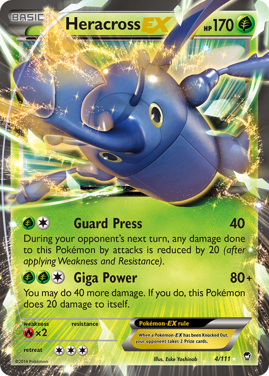 Heracross EX - Furious Fists 4  (Foil) - Near Mint