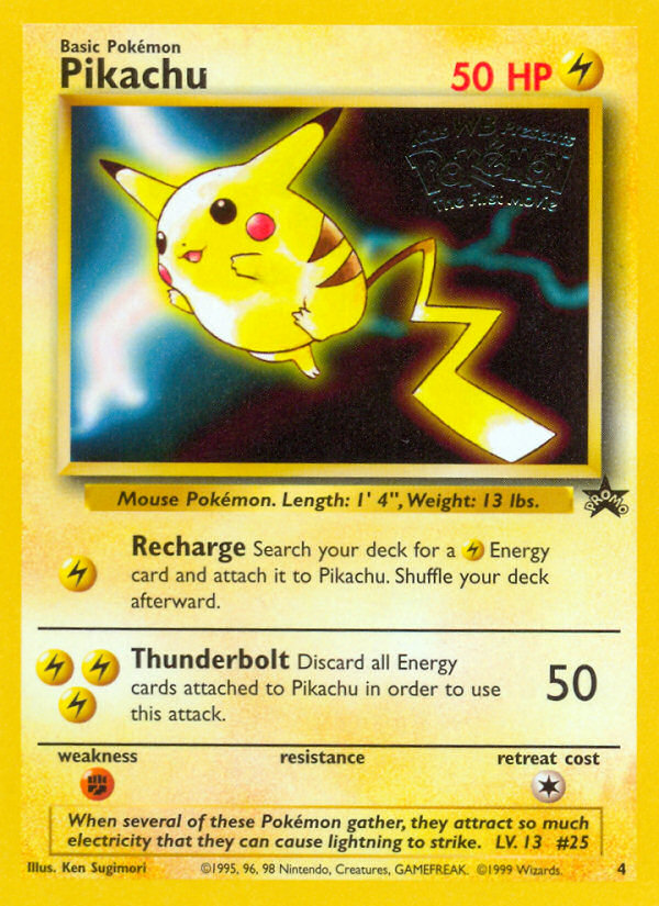 Pikachu (Movie Promo) - Wizards Black Star Promos 04/53  - Near Mint