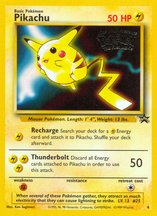 Pikachu (Movie Promo) - Wizards Black Star Promos 04/53  - Near Mint