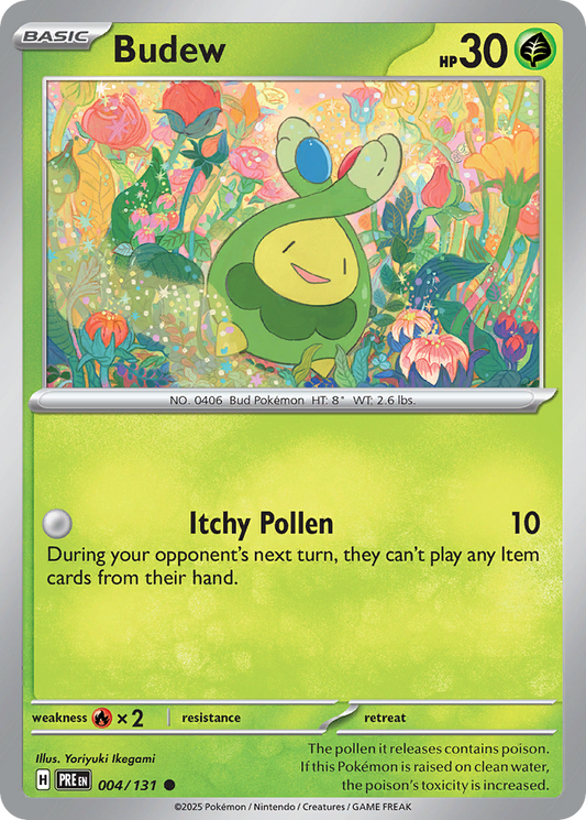 Budew - Prismatic Evolutions 004/131  (Foil) - Near Mint