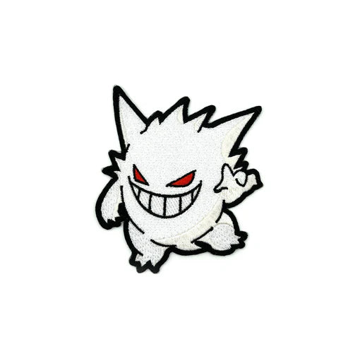 Gengar (White) - Die-Cut Iron-on Patch