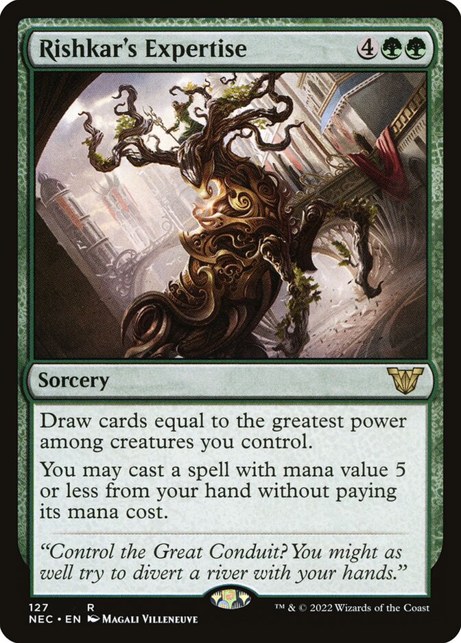 Rishkar's Expertise - Neon Dynasty Commander 127