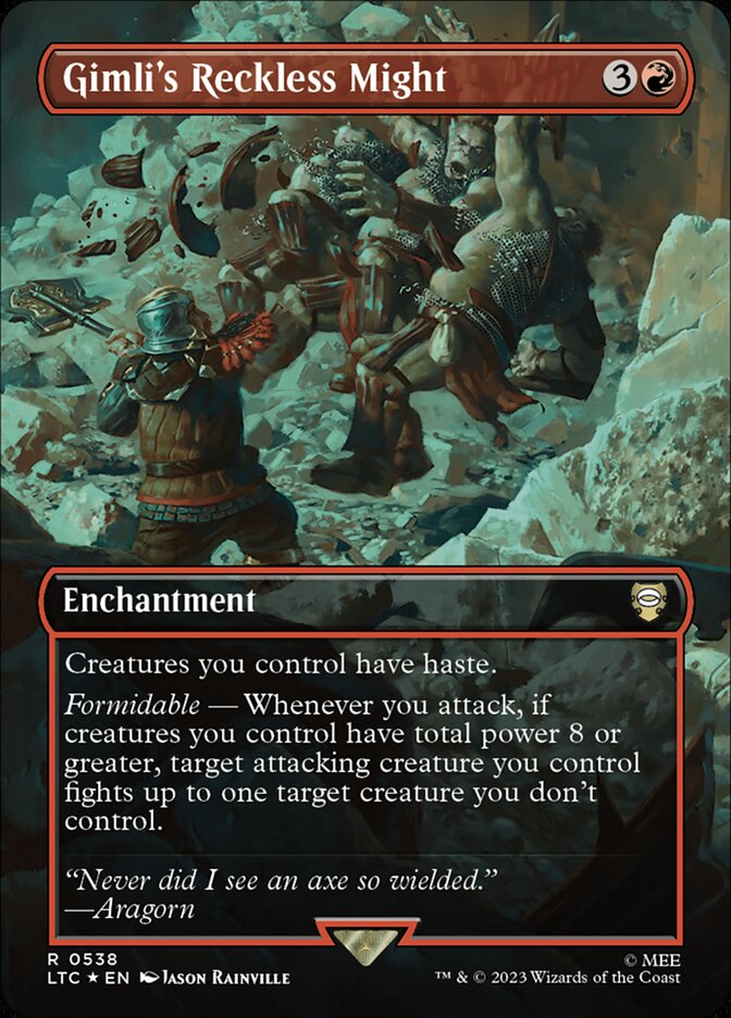 Gimli's Reckless Might - Tales of Middle-earth Commander 538 (Foil)