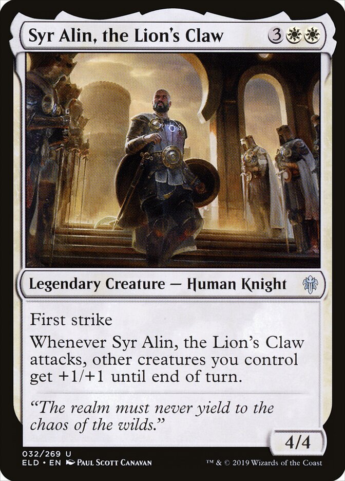 Syr Alin, the Lion's Claw - Throne of Eldraine 32 (Foil)
