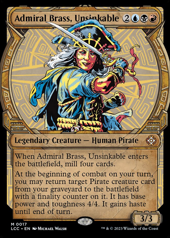 Admiral Brass, Unsinkable - LCC 17