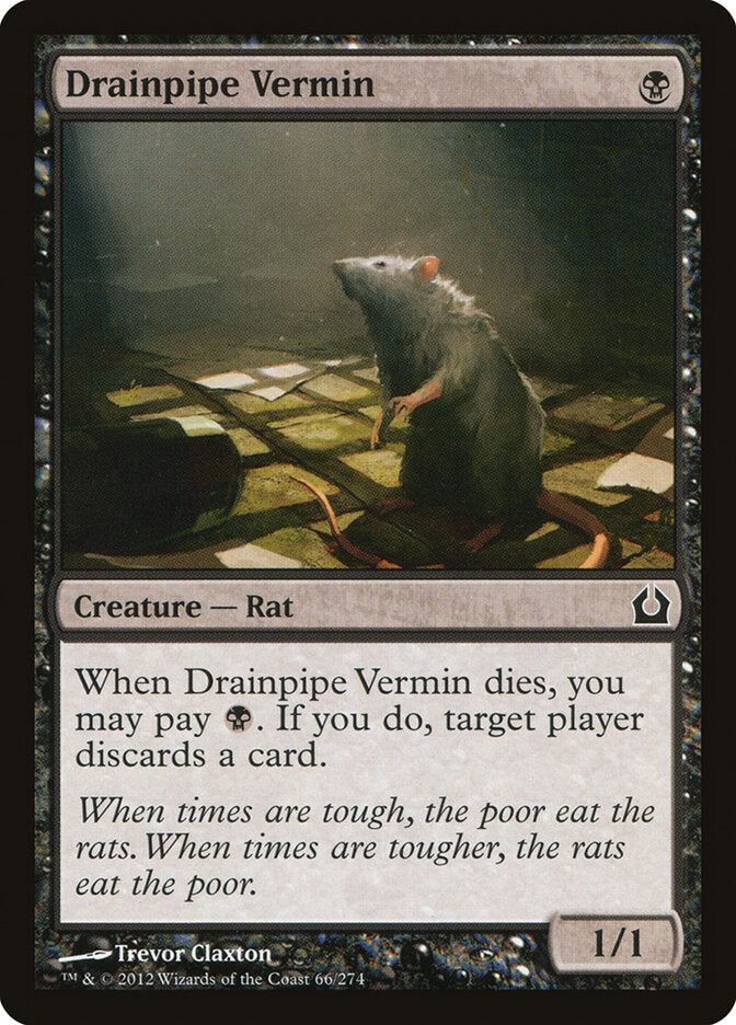 Drainpipe Vermin - Return to Ravnica 66 (Foil)