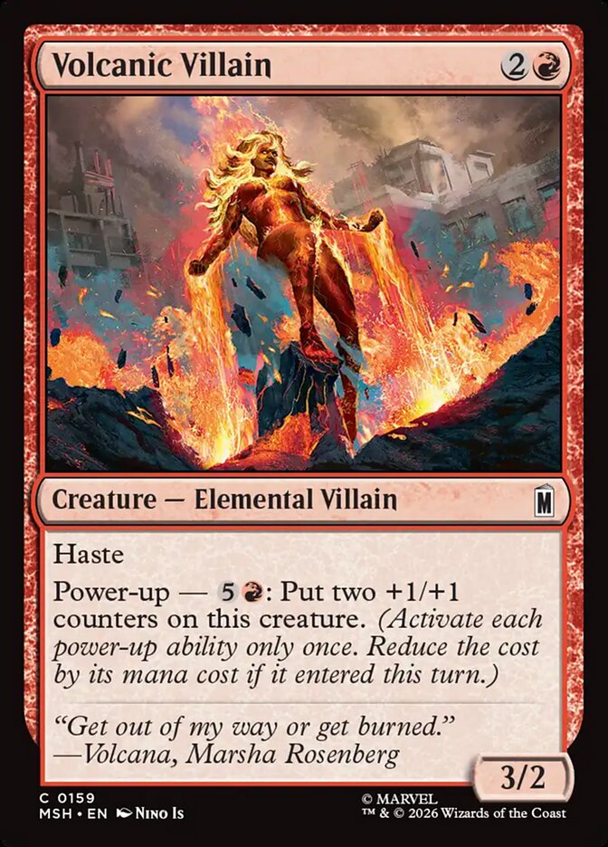 Volcanic Villain - Marvel Super Heroes 159 (Foil)