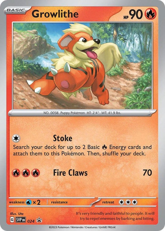Growlithe - Scarlet & Violet Promo 24 (Foil) - Near Mint