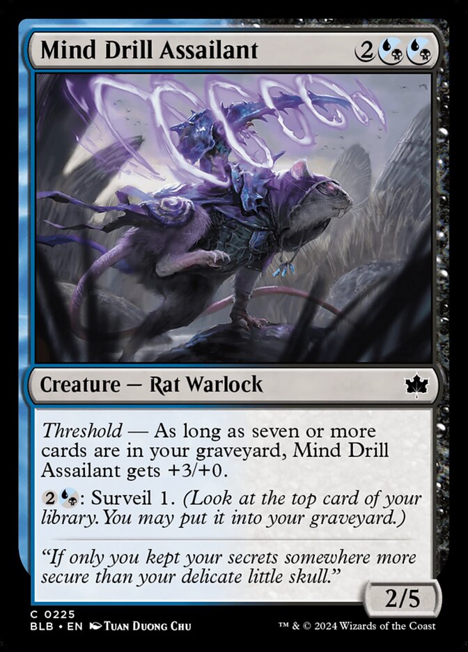 Mind Drill Assailant - Bloomburrow 225 (Foil)
