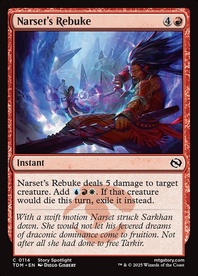 Narset's Rebuke - Tarkir: Dragonstorm 114