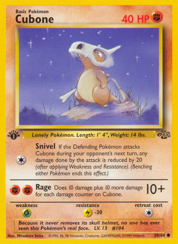 Cubone - Jungle 50  - Heavily Played