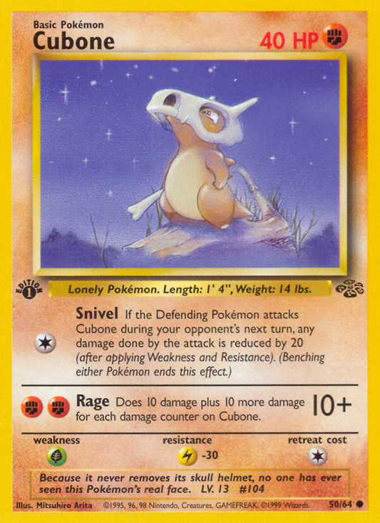 Cubone - Jungle 50  - Heavily Played