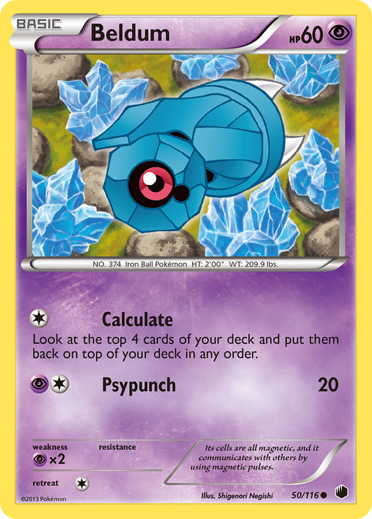Beldum - Plasma Freeze 50 - Lightly Played