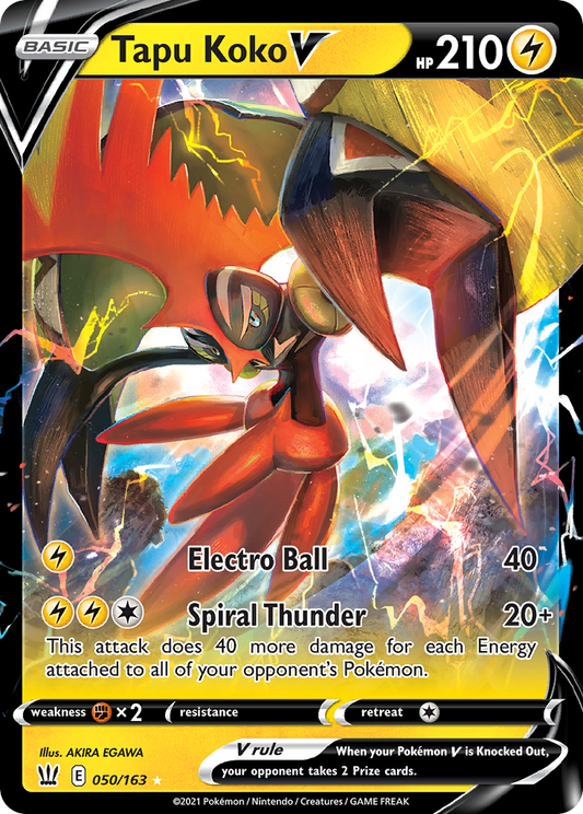 Tapu Koko V - Battle Styles 050/163 (Foil) - Near Mint