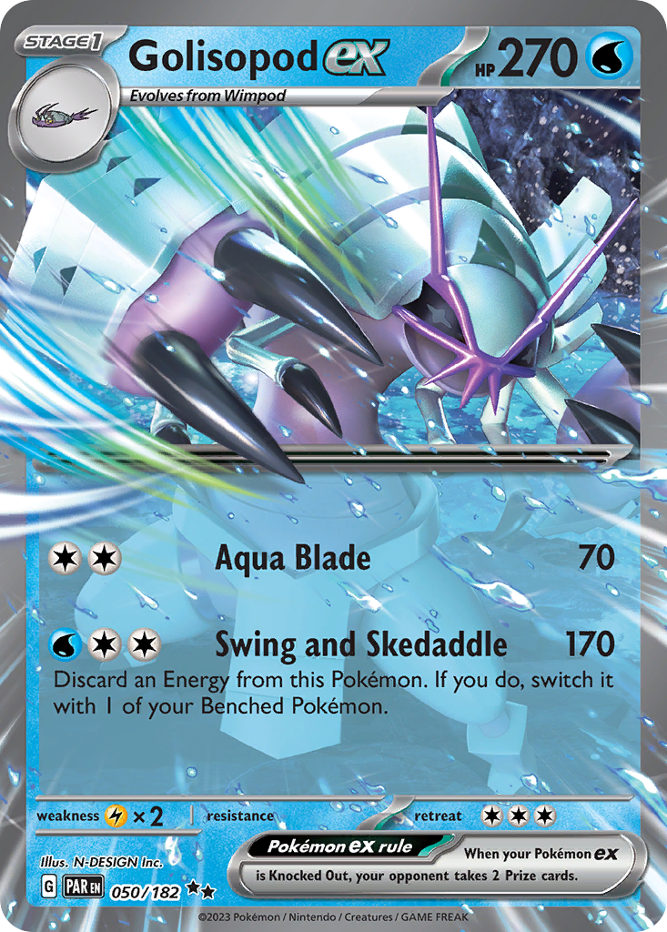 Golisopod ex - Paradox Rift 050/182 (Foil) - Near Mint