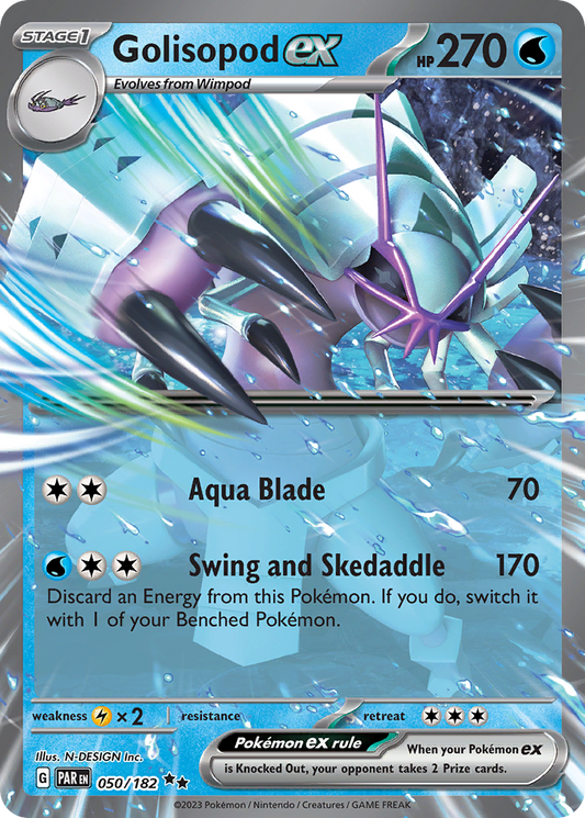 Golisopod ex - Paradox Rift 050/182 (Foil) - Near Mint