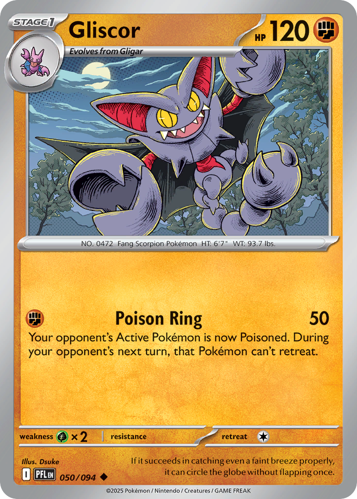 Gliscor - Phantasmal Flames 050/094 (Foil) - Near Mint