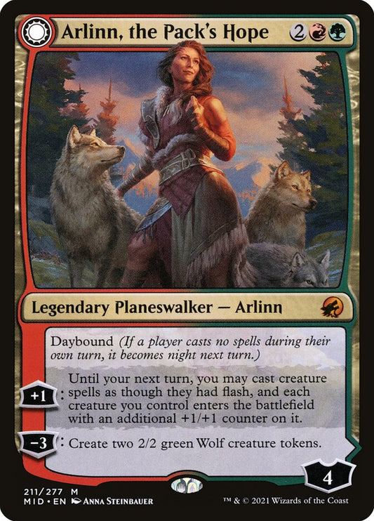 Arlinn, the Pack's Hope // Arlinn, the Moon's Fury - MID 211