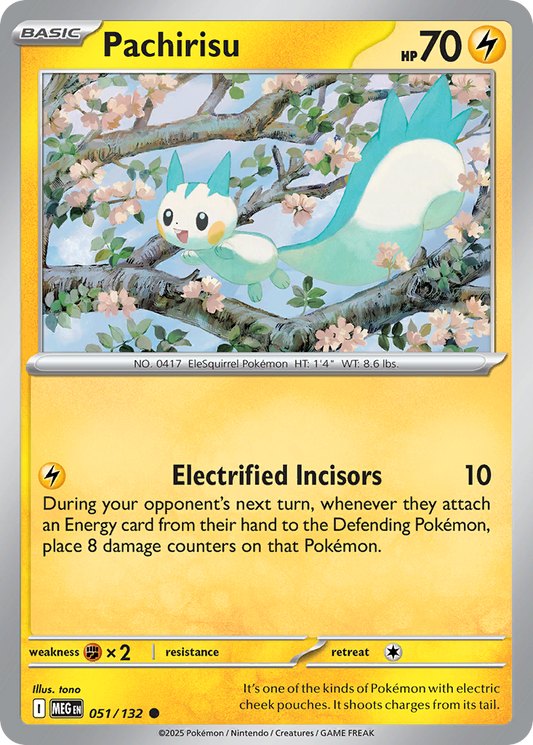 Pachirisu - Mega Evolution 051/132 - Near Mint
