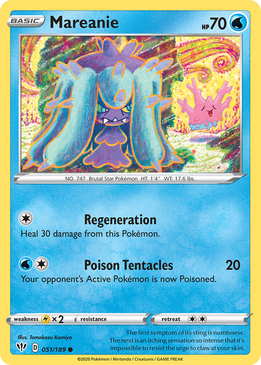 Mareanie - Darkness Ablaze 051/189 (Foil) - Near Mint