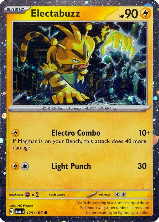 Electabuzz - 125/165 (Cosmos Holo) - Miscellaneous Cards & Products 125/165  (Foil) - Near Mint