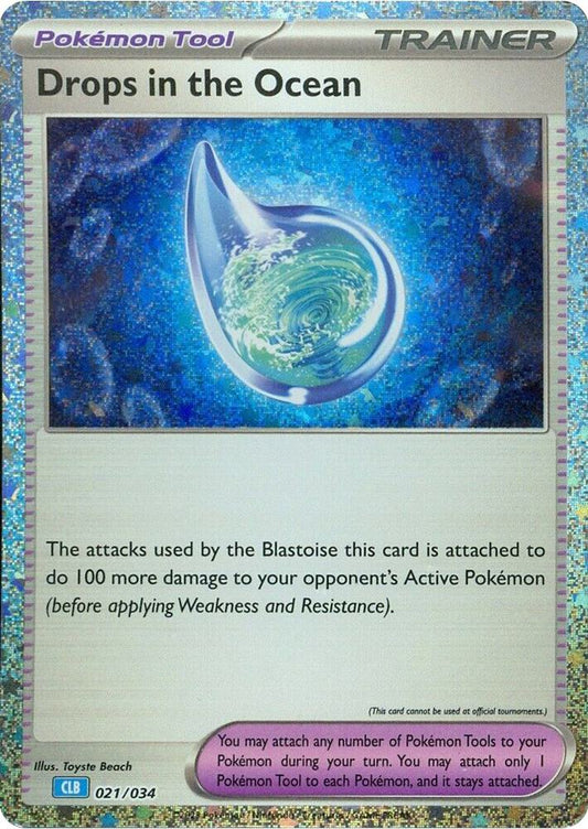 Drops in the Ocean - Trading Card Game Classic 021/034  (Foil) - Near Mint