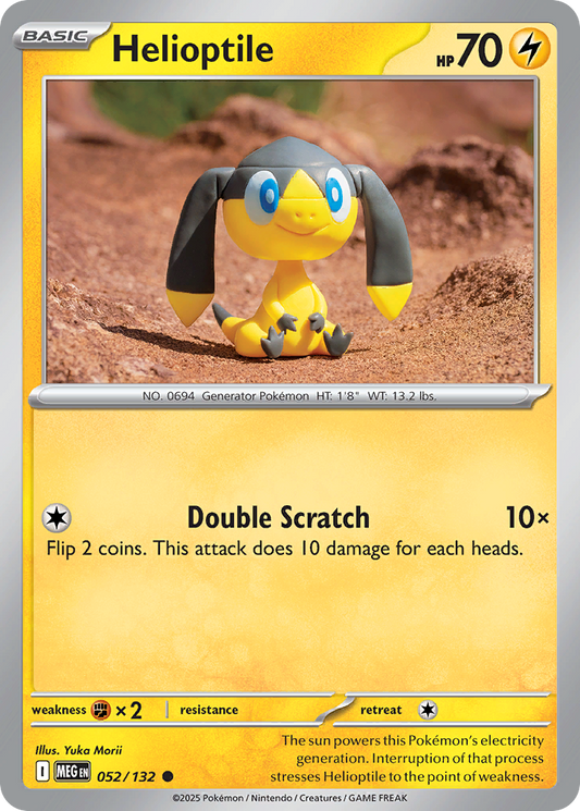 Helioptile - Mega Evolution 052/132 (Foil) - Near Mint