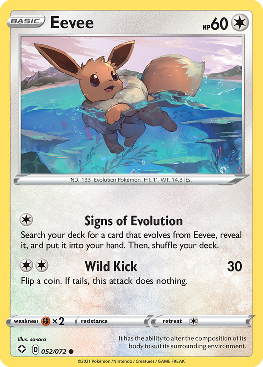 Eevee - Shining Fates 052/072  - Near Mint