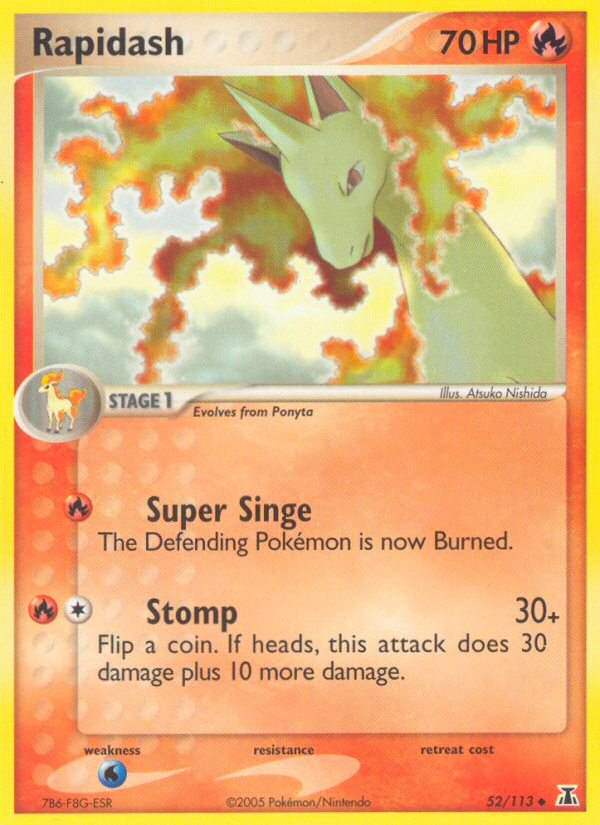 Rapidash - EX Delta Species 52/113 - Near Mint