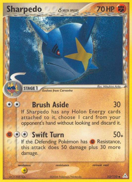 Sharpedo (Delta Species) - EX Holon Phantoms 53  - Near Mint